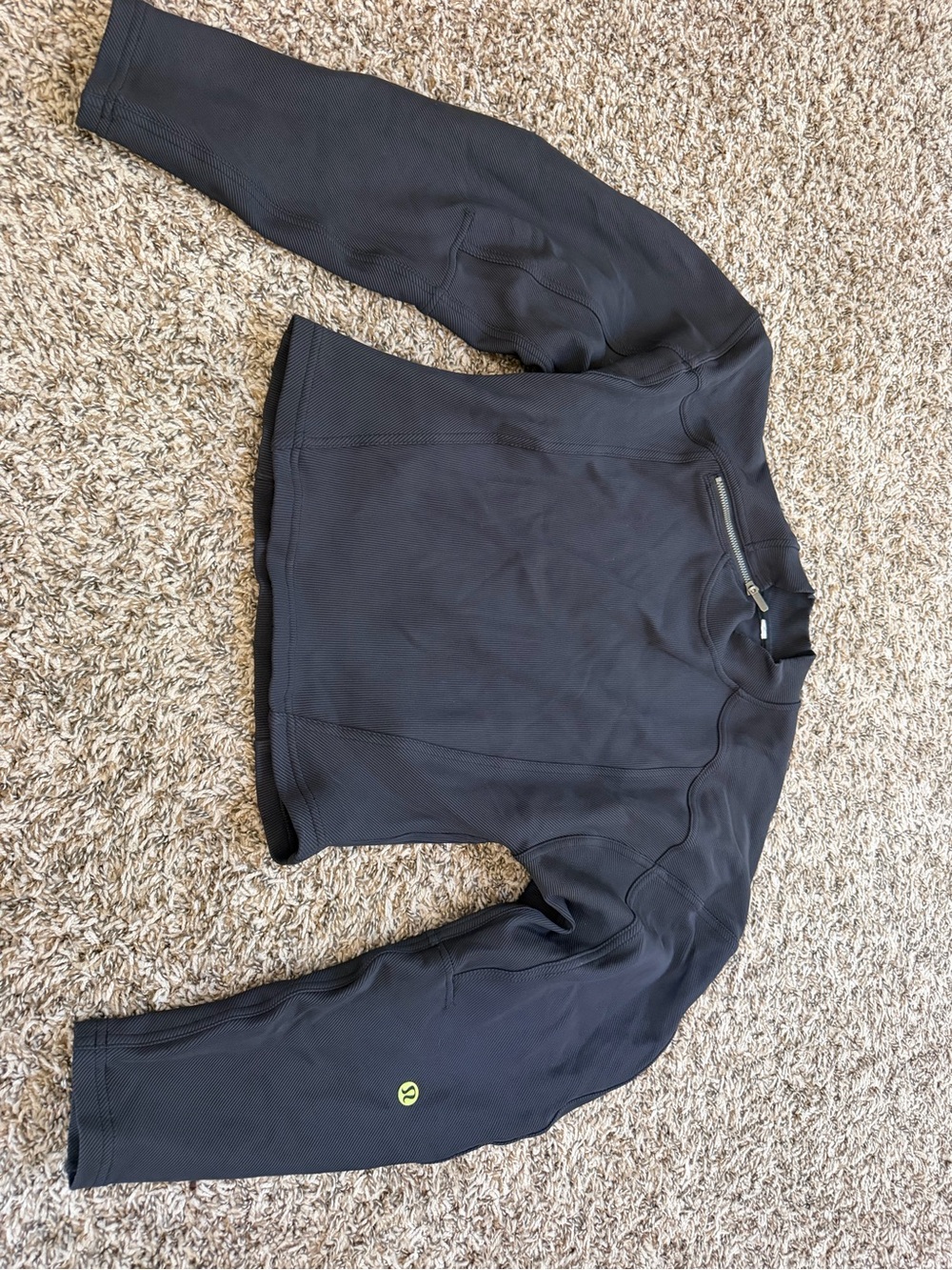 lululemon athletica Men's Black Performance Pullover Jacket